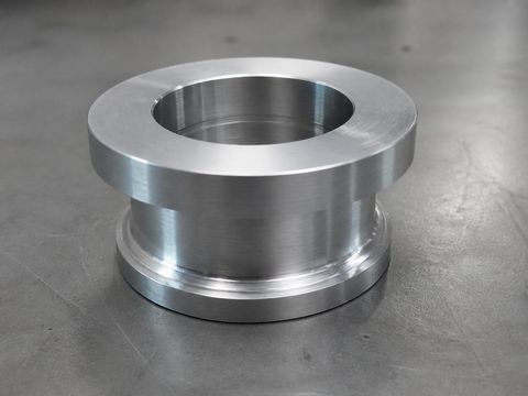 Frisch gedrehtes Metallteil